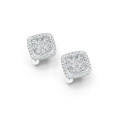 Sterling Silver Semi Mount Earrings Setting Pear PE 4X3mm DHJ