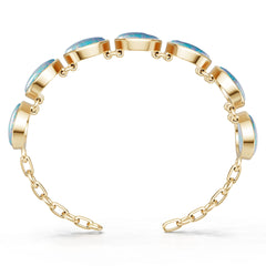 10K Gold Semi Mount Bracelet Setting Round Ro 17x12mm Syz Jewelry