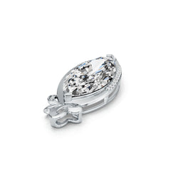 Sterling Silver Semi Mount Pendant Setting Marquise MQ 26X13mm DHJ