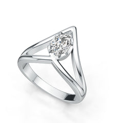 Sterling Silver Semi Mount Ring Setting Oval OV 7x5mm Syzjewelry