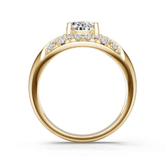 10K Gold Semi Mount Ring Setting Oval Ov 5x7mm Syz Jewelry