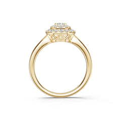 Platinum Semi Mount Ring Setting Round Ro 3x3mm Diamond Accent Syz Jewelry