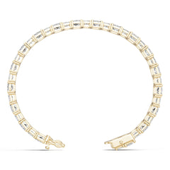 18K Gold Semi Mount Bracelet Setting Princess Pr 7x5mm Diamond Accent Syz Jewelry