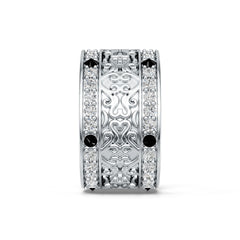 Sterling Silver Semi Mount Ring Setting Round Rd Diamond Accent DHJ