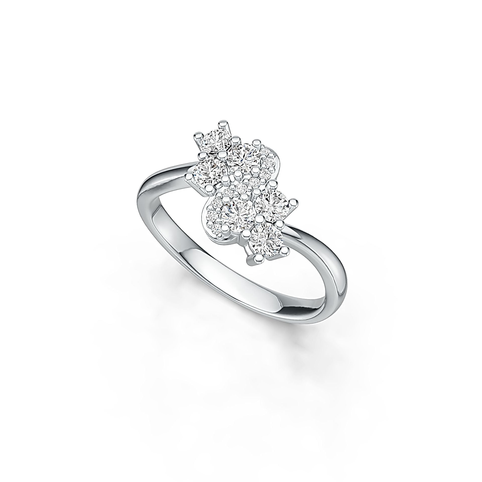 Sterling Silver Semi Mount Ring Setting Round RD 3x3mm DHJ