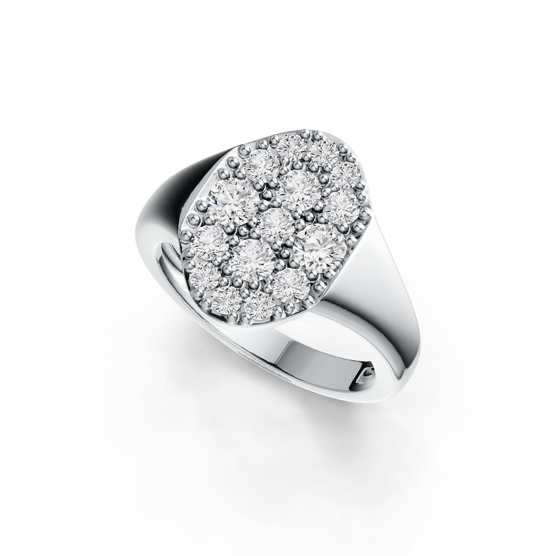 Sterling Silver Semi Mount Ring Setting Round RD 3.5mm DHJ
