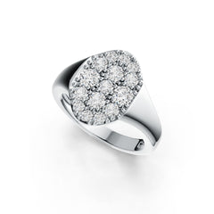 Sterling Silver Semi Mount Ring Setting Round RD 3.5mm DHJ