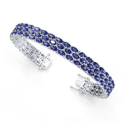 Platinum Semi Mount Bracelet Setting Round Ro 5x3mm Syz Jewelry