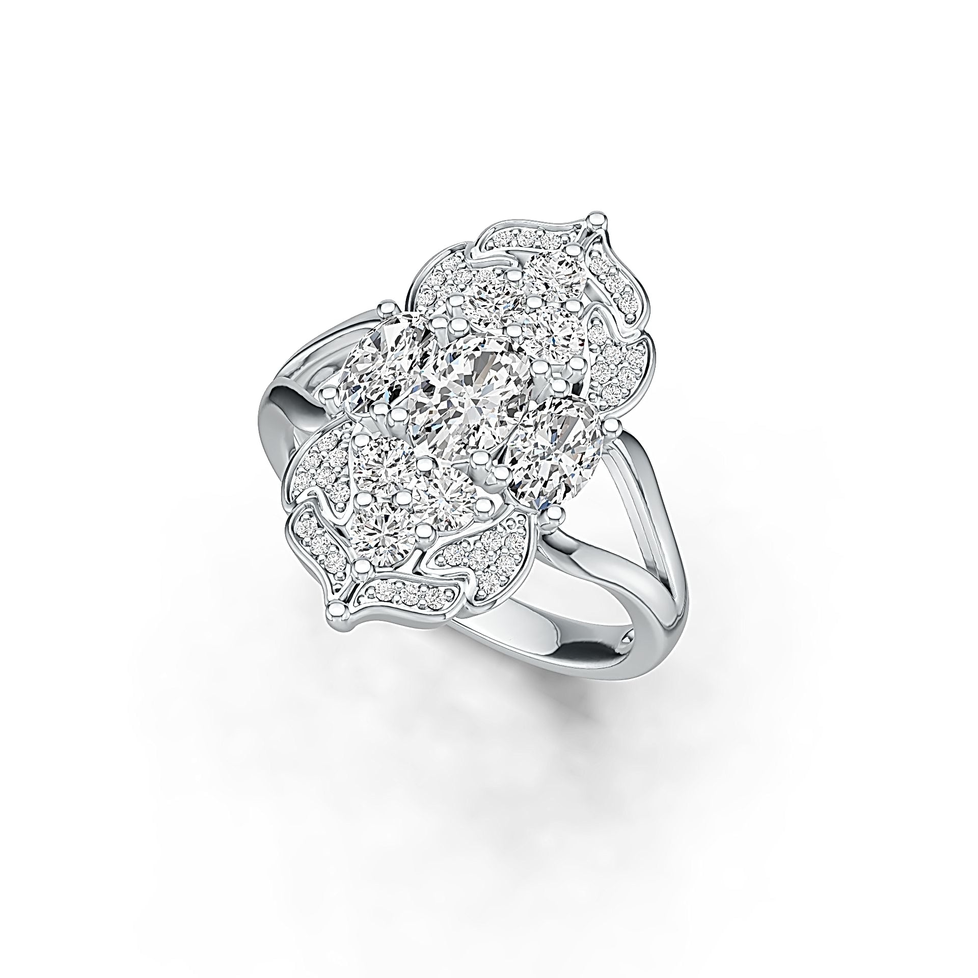 Sterling Silver Semi Mount Ring Setting Oval OV 7X5mm DHJ