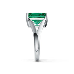14K Gold Semi Mount Ring Setting Emerald OCT 12X10mm Solitaire Split Shank DHJ