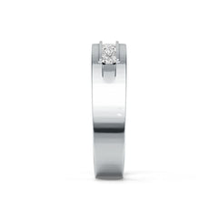 10K Gold Semi Mount Ring Setting Princess SQ 2.5mm Men's Ring DHJ