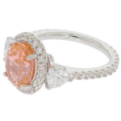 14K Gold Semi Mount Ring Setting Oval OV 10x7mm Diamond Accent Syzjewelry