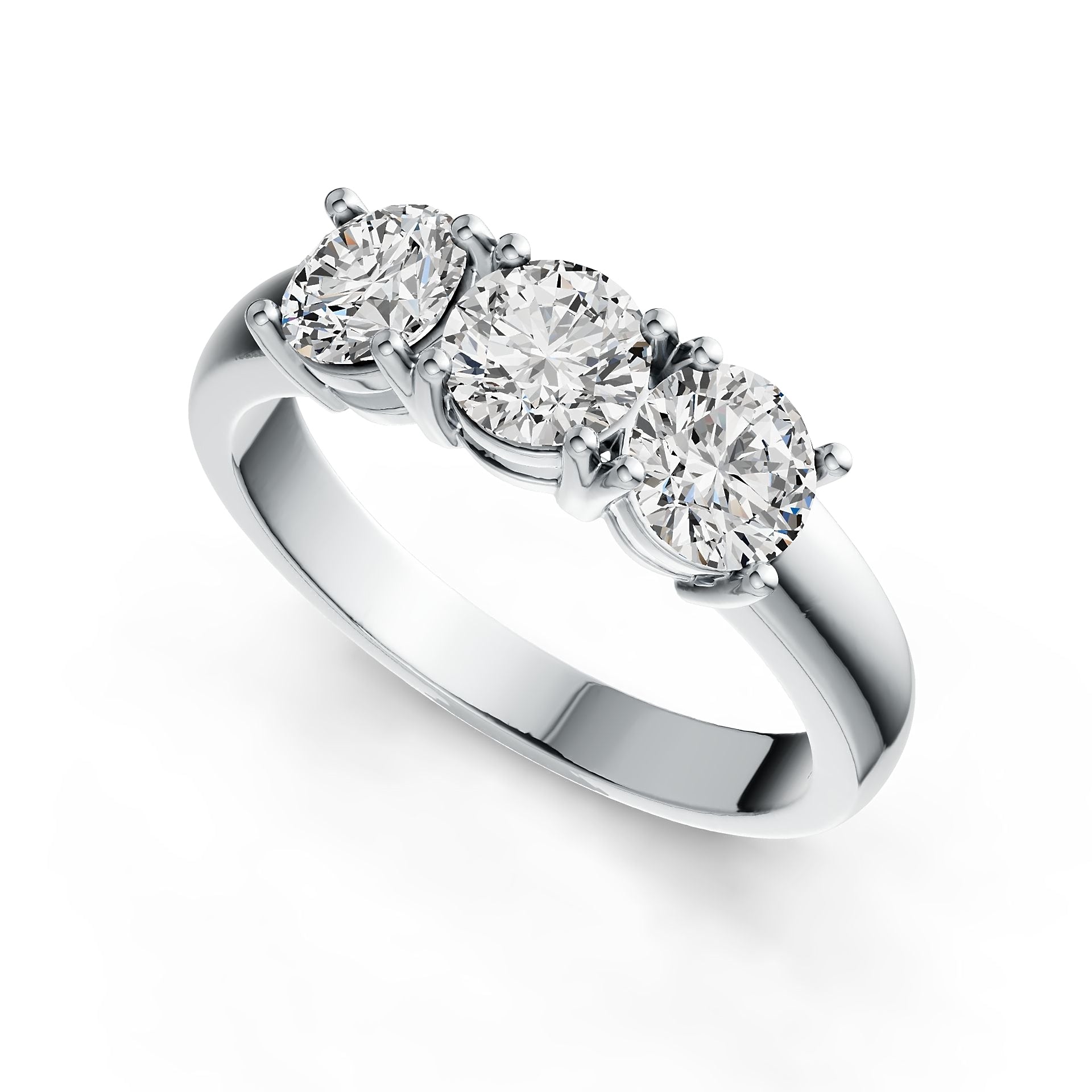 Sterling Silver Semi Mount Ring Setting Round RD 5.5mm DHJ