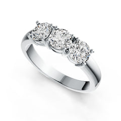 Sterling Silver Semi Mount Ring Setting Round RD 5.5mm DHJ