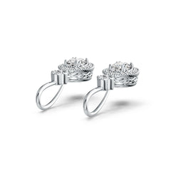 Sterling Silver Semi Mount Earrings Setting Oval OV 7X5mm DHJ