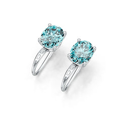 Sterling Silver Semi Mount Earrings Setting Oval OV 10X8mm DHJ