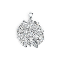 14K Gold Semi Mount Pendant Setting Pear PE 5X4mm Diamond Accent DHJ