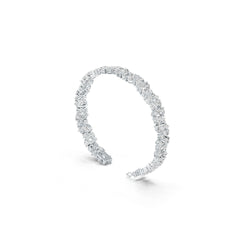 Sterling Silver Semi Mount Bracelet Setting PE 7X5mm PE 6X4mm RD 3.0mm DHJ