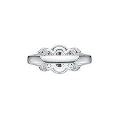 Platinum Semi Mount Ring Setting Oval OV 8X6mm OV 6X4mm Diamond Accent DHJ