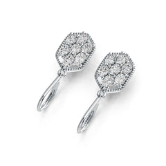 18K Gold Semi Mount Earrings Setting Oval OV 4X3mm DHJ