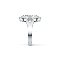 14K Gold Semi Mount Ring Setting Oval OV 7X5mm Diamond Accent DHJ