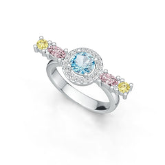 Sterling Silver Semi Mount Ring Setting RD 6x6mm OV 5x3mm DHJ