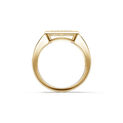 10K Gold Semi Mount Ring Setting Princess Pr 2x2mm Moissanite Accent Syz Jewelry