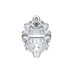 Sterling Silver Semi Mount Ring Setting Oval OV 6X4mm DHJ