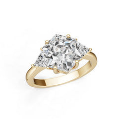 Platinum Semi Mount Ring Setting Round Ro 2x0mm Diamond Accent Syz Jewelry