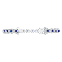 Platinum Semi Mount Bracelet Setting Round Ro 3x3mm Syz Jewelry