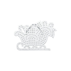 Platinum Pendant with or Moissanite Christmas Sleigh Theme Diamond Accent DHJ