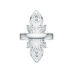 Sterling Silver Semi Mount Ring Setting Pear PE 8X6mm HT 5X5mm DHJ