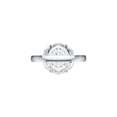 Sterling Silver Semi Mount Ring Setting Round RD 8X8mm MQ 6X3mm DHJ