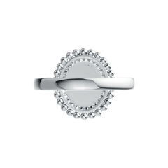 Platinum Semi Mount Ring Setting Oval OV 10X8mm Cabochon Diamond Accent DHJ