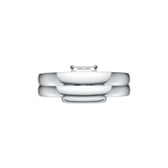 Sterling Silver Semi Mount Ring Setting Princess SQ 6x6mm with White Topaz DHJ