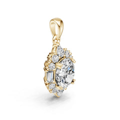 Sterling Silver Semi Mount Pendant Setting Oval OV 10X9mm Syzjewelry