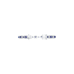 Sterling Silver Semi Mount Bracelet Setting Emerald OCT 7x4mm Halo Syzjewelry