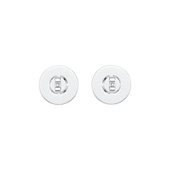 Sterling Silver Semi Mount Earrings Setting Round RD 5x5mm - Syzjewelry