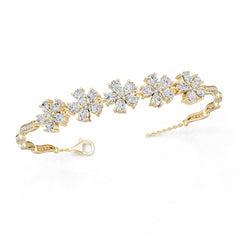 Platinum Semi Mount Bracelet Setting Round Ro 6x6mm Diamond Accent Syz Jewelry