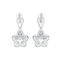 Sterling Silver Semi Mount Earrings Setting Oval OV 5X3mm with White Topaz Syzjewelry