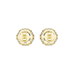 10K 14K Gold or 18K Gold Semi Mount Earrings Setting Round Rd Diamond Accent Syzjewelry