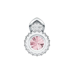 Sterling Silver Semi Mount Pendant Setting Round RD 8x8mm DHJ