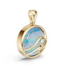 10K Gold Semi Mount Pendant Setting Round Ro 16x16mm Syz Jewelry