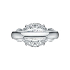 Sterling Silver Semi Mount Ring Setting Round RD 12.5mm DHJ