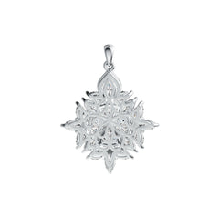 Sterling Silver Semi Mount Pendant Setting Trillion TR 6X6mm MQ 6X3mm DHJ