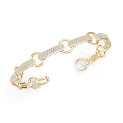 10K Gold Semi Mount Bracelet Setting Round Ro 6x6mm Syz Jewelry