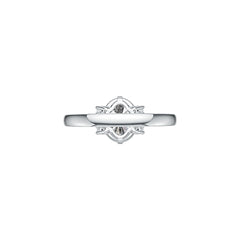 18K Gold Semi Mount Ring Setting Oval OV 10X8mm M0075DK21205R Diamond Accent Syzjewelry