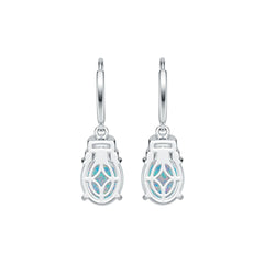 Sterling Silver Semi Mount Earrings Setting Oval OV 10X8mm Cabochon DHJ