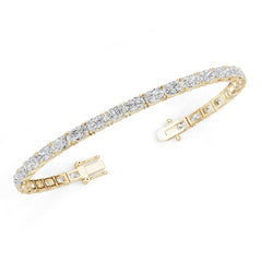 Platinum Semi Mount Bracelet Setting Round Ro 6x4mm Syz Jewelry