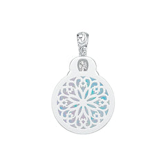 18K Gold Semi Mount Pendant Setting Round RD 20.0mm DHJ